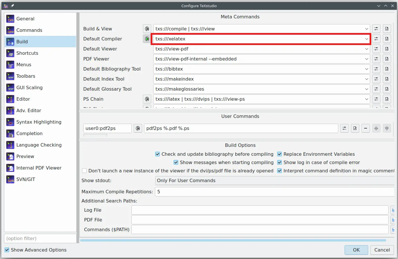 texstudio-build-settings